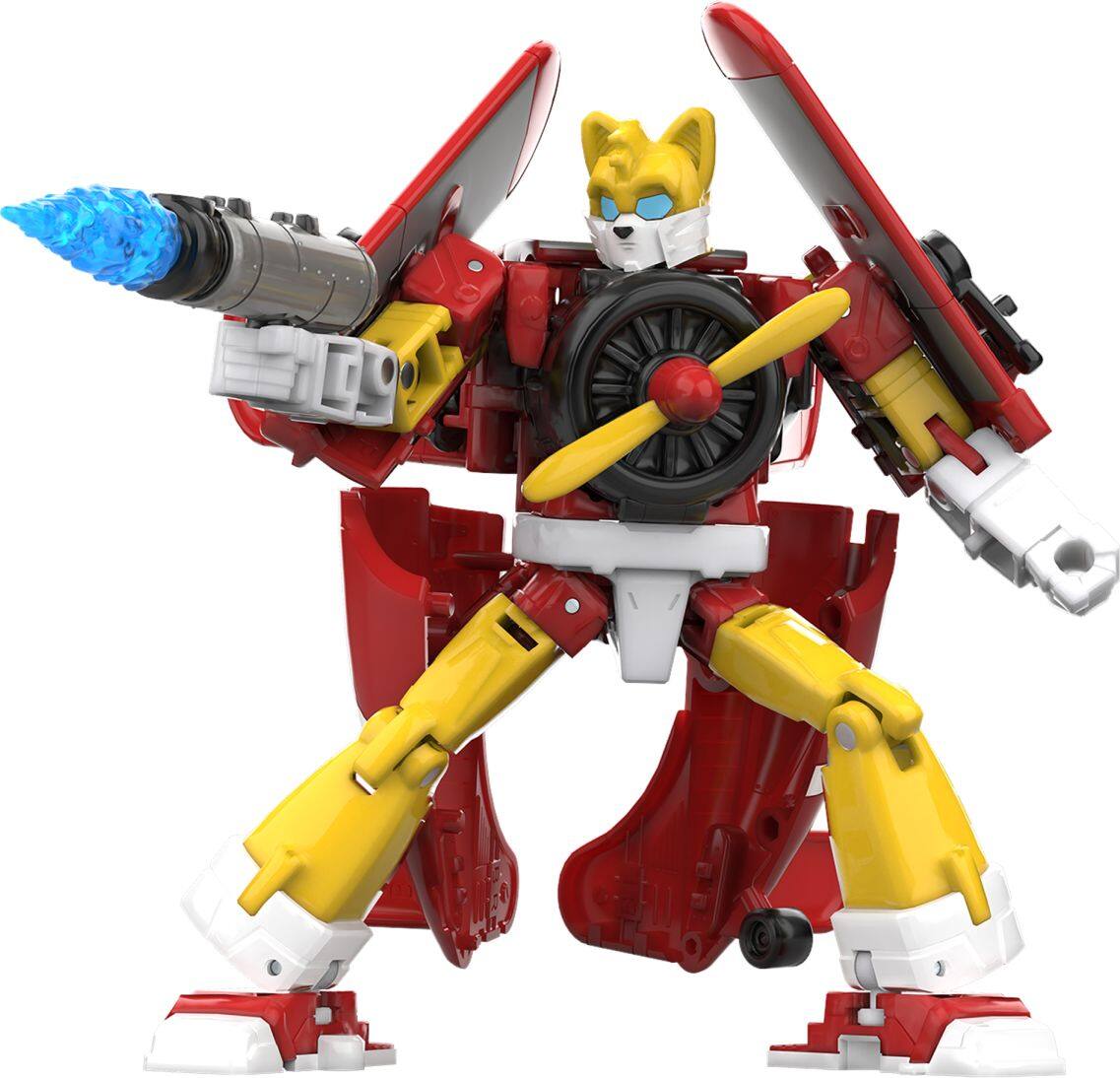 Alt View 7. Transformers - Deluxe Class Sonic the Hedgehog x Transformers Wingtail and Blue | Transformers Collaborative.