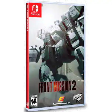 NINTENDO SWITCH. FRONT MISSION 2. MISSION 2. MATURE 17+. LIMITER RUN. Forever Entertainment SA. ESRB - M (Mature 17+)