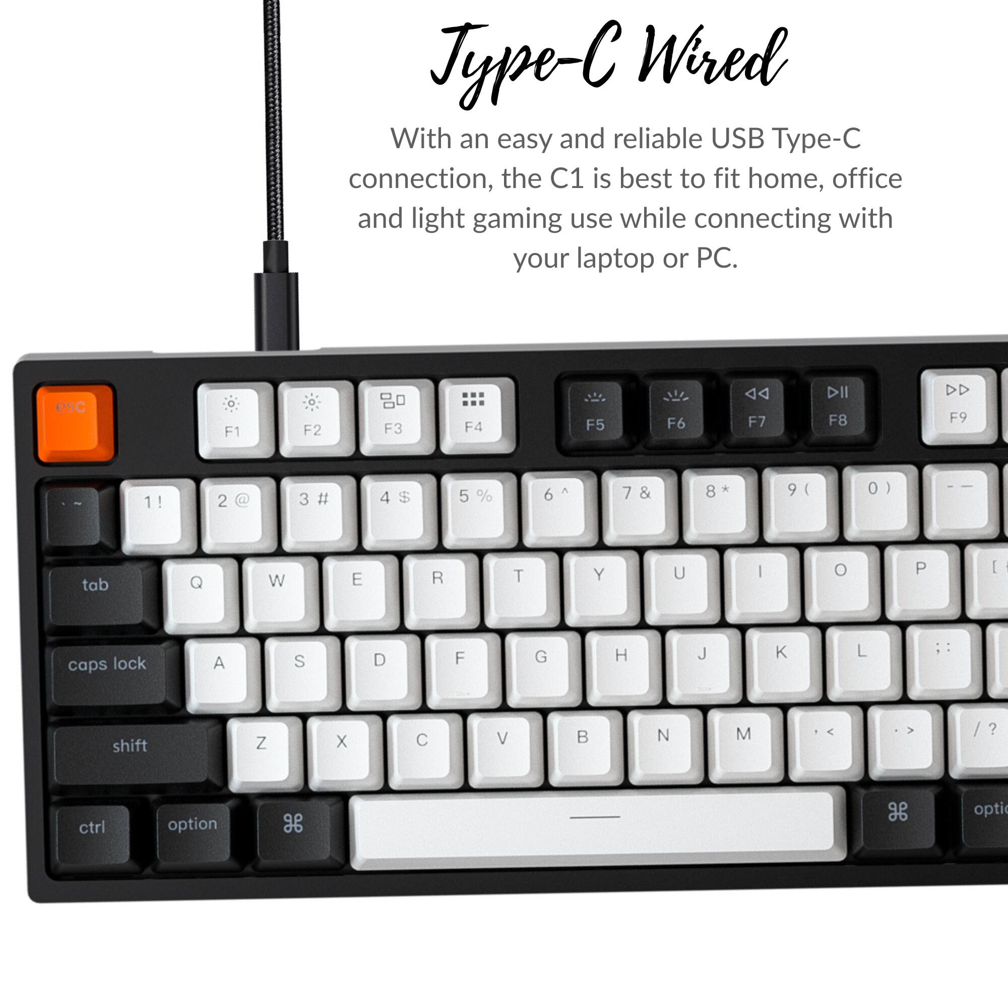 Type-C Wired

With an easy and reliable USB Type-C connection, the C1 is best to fit home, office and light gaming use while connecting with your laptop or PC.