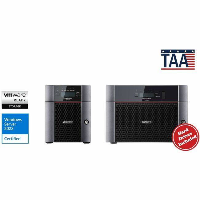 TAA VMware Ready Storage Windows Server 2022 Certified Buffalo Hard Drives Included
