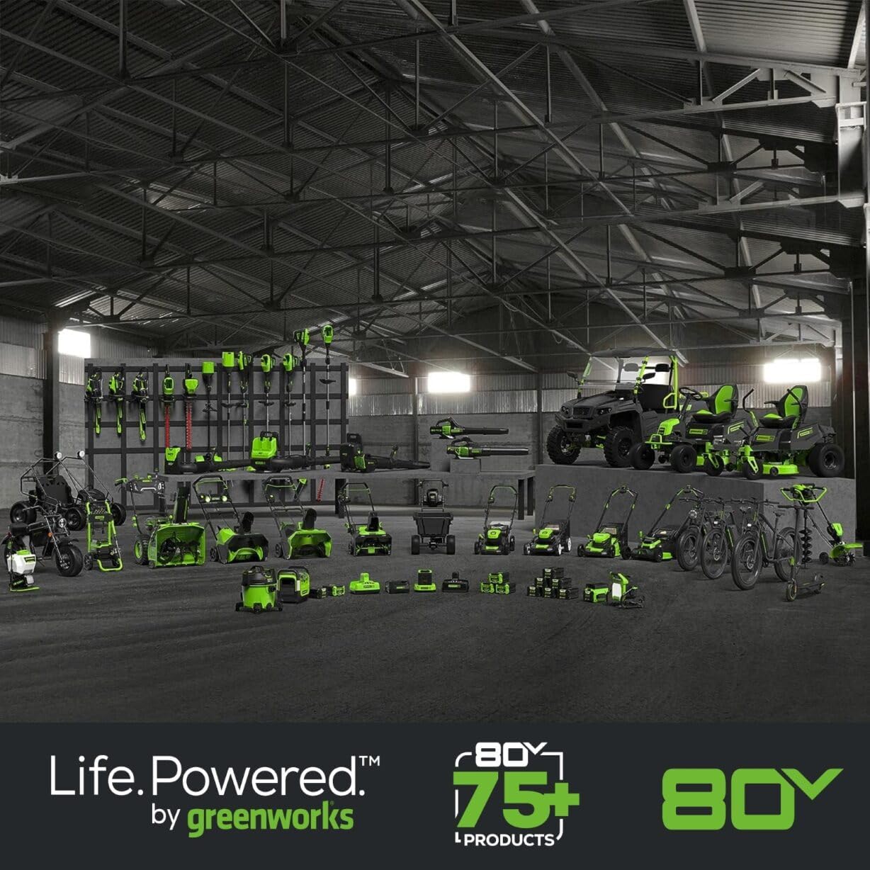 Life. Powered.™ by greenworks

80Y 75+ PRODUCTS