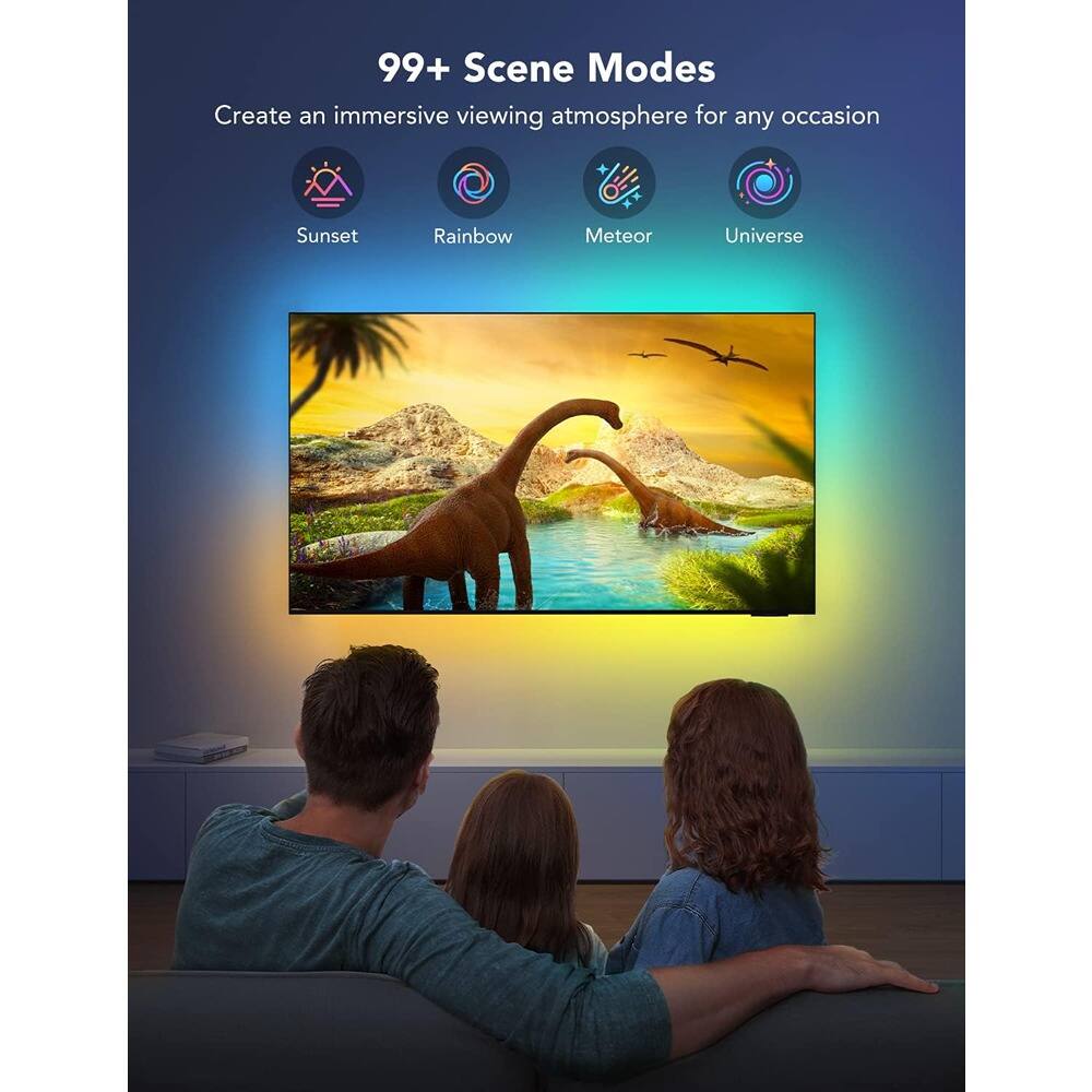 99+ Scene Modes  
Create an immersive viewing atmosphere for any occasion  

Sunset  
Rainbow  
Meteor  
Universe