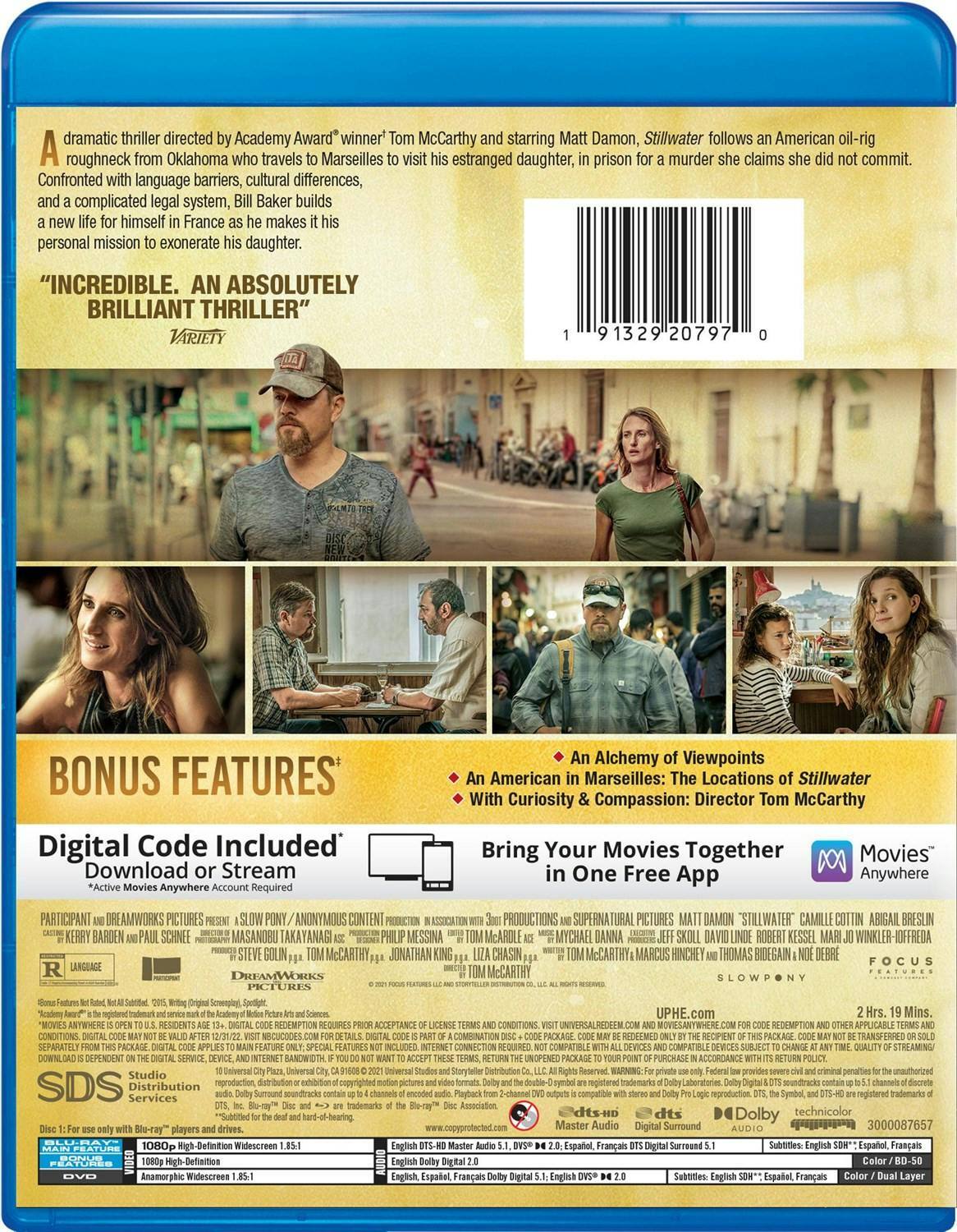 Back. Stillwater (with DVD) [Blu-ray].