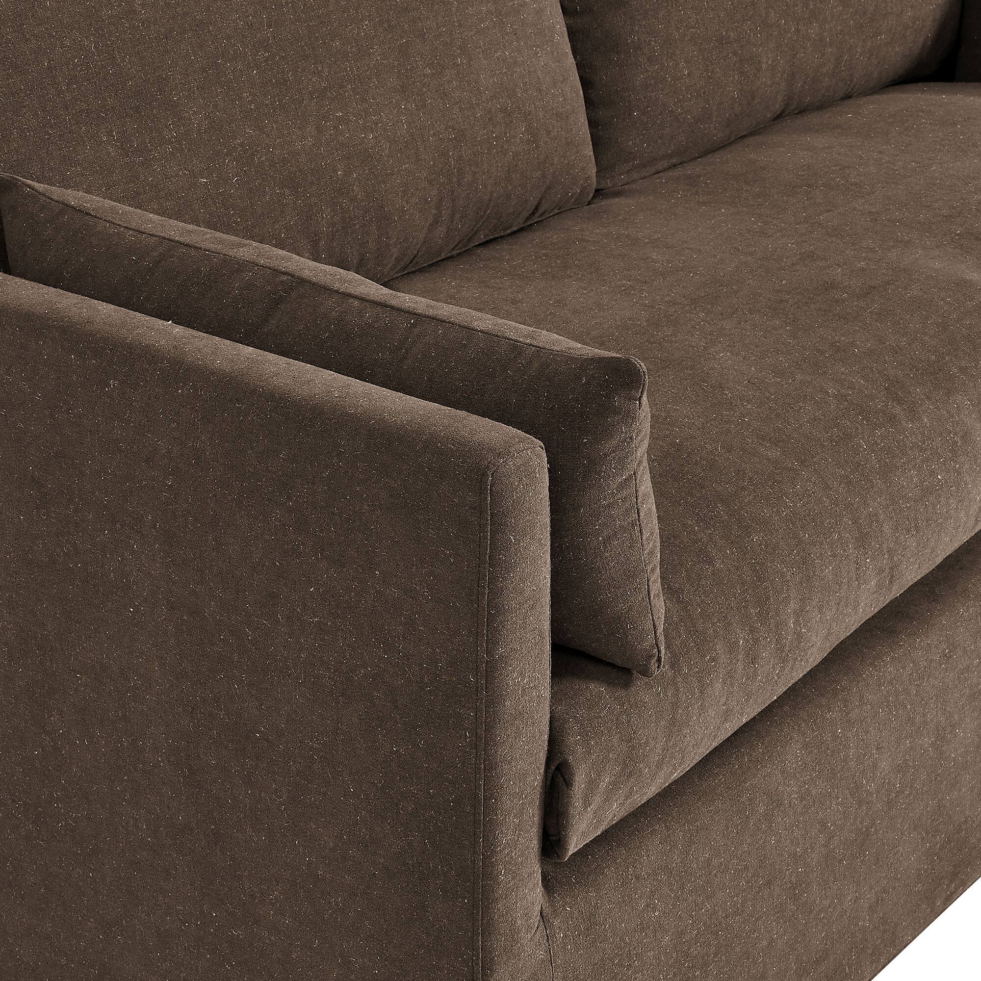 Alt View 6. Modway - Wellfleet Slipcovered Linen-Blend Loveseat by Modway - Cocoa.