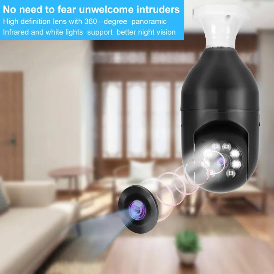No need to fear unwelcome intruders  
High definition lens with 360-degree panoramic  
Infrared and white lights support better night vision