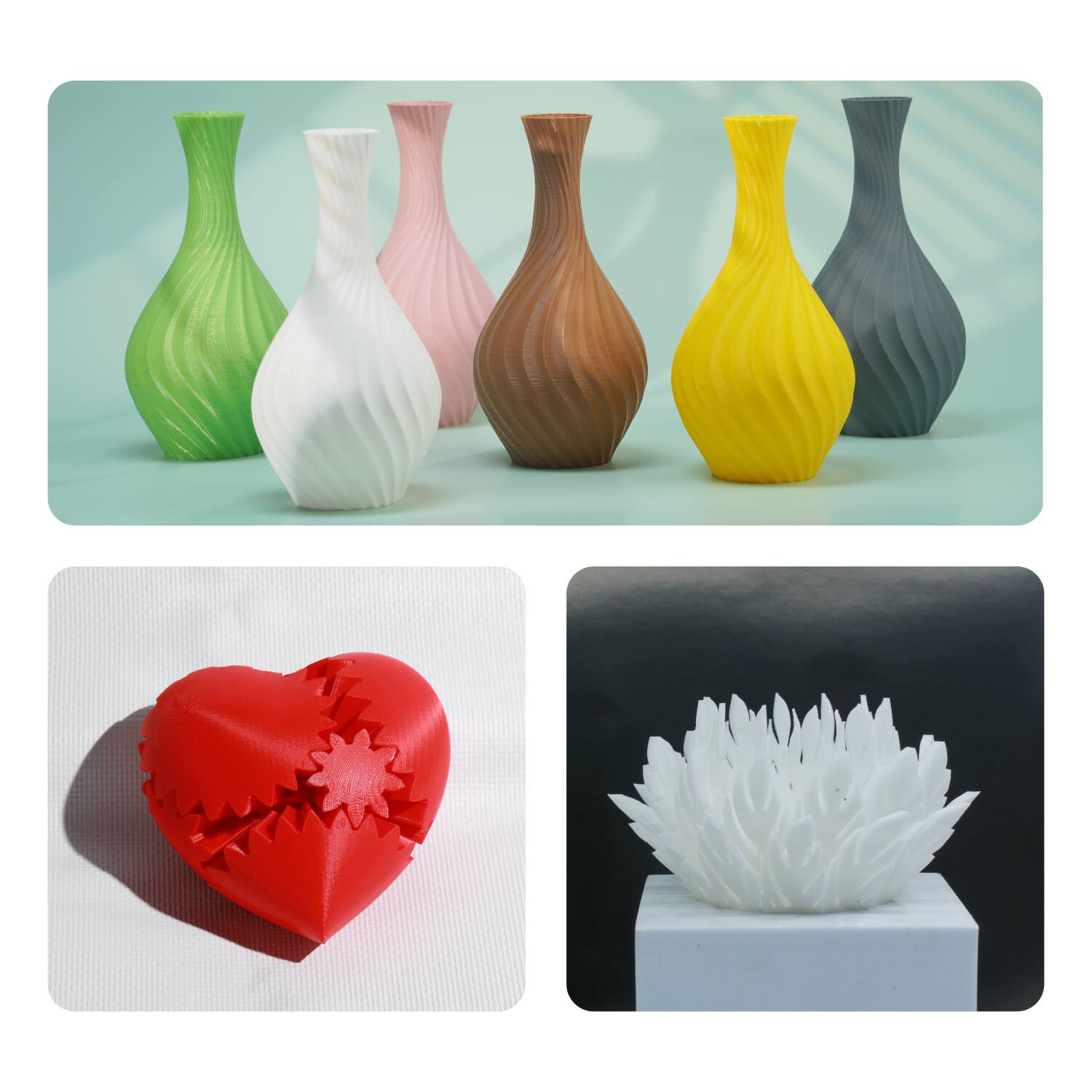 Alt View 4. Flashforge - Flashforge High Speed PLA Filament, 1.75mm, 500mm/s, High Speed Printing, Fast 3D Printer Filament, 2.2lbs/Spool - Natural.