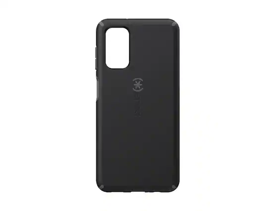 Front. Speck - Speck Impact Hero Black Case for Samsung Galaxy A03s - Black/Slate Grey.