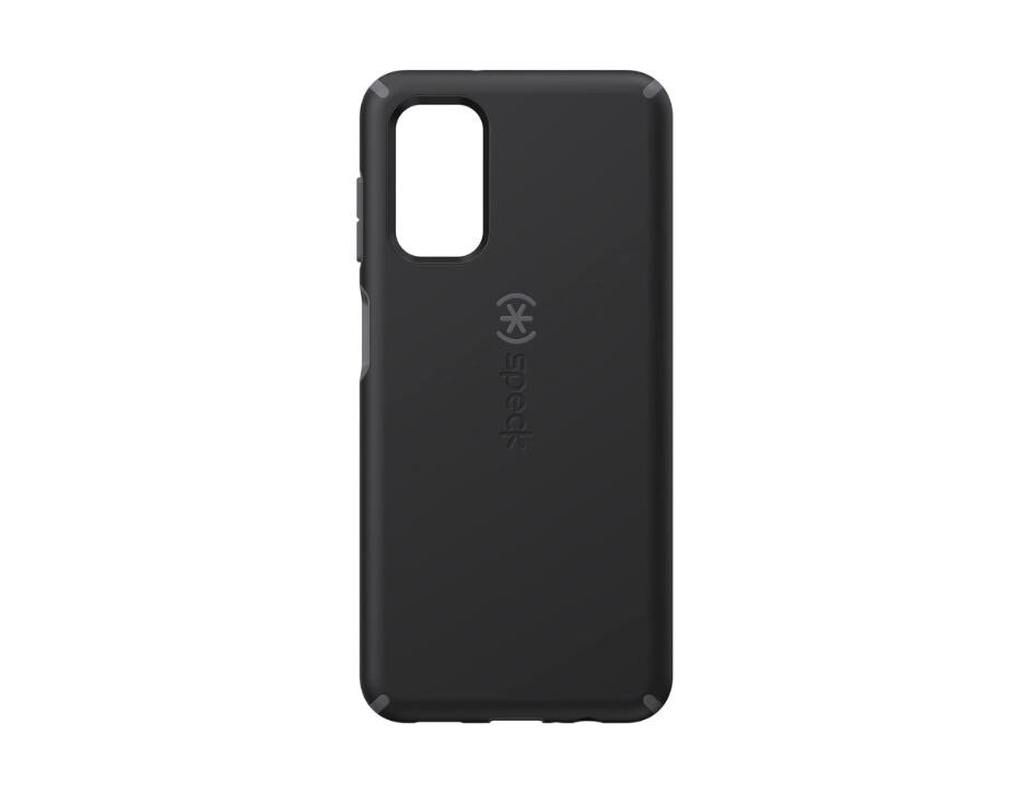 Front. Speck - Speck Impact Hero Black Case for Samsung Galaxy A03s - Black/Slate Grey.