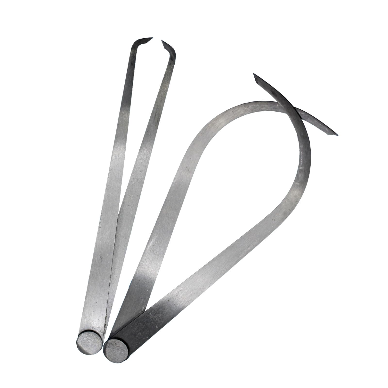 Alt View 3. Dapper Styles - Pair Of Metal Inside Outside Caliper Tools - Bent-leg And Straight-leg Design For Accurate Measurements Pot... - 12 inch.