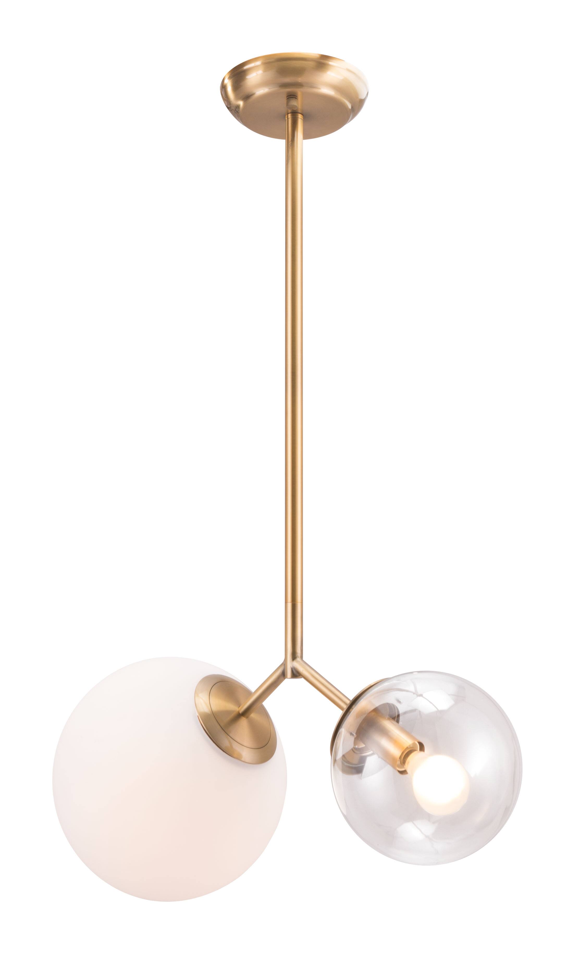 Alt View 1. Hivvago - Constance Ceiling Lamp Brass - Brass.