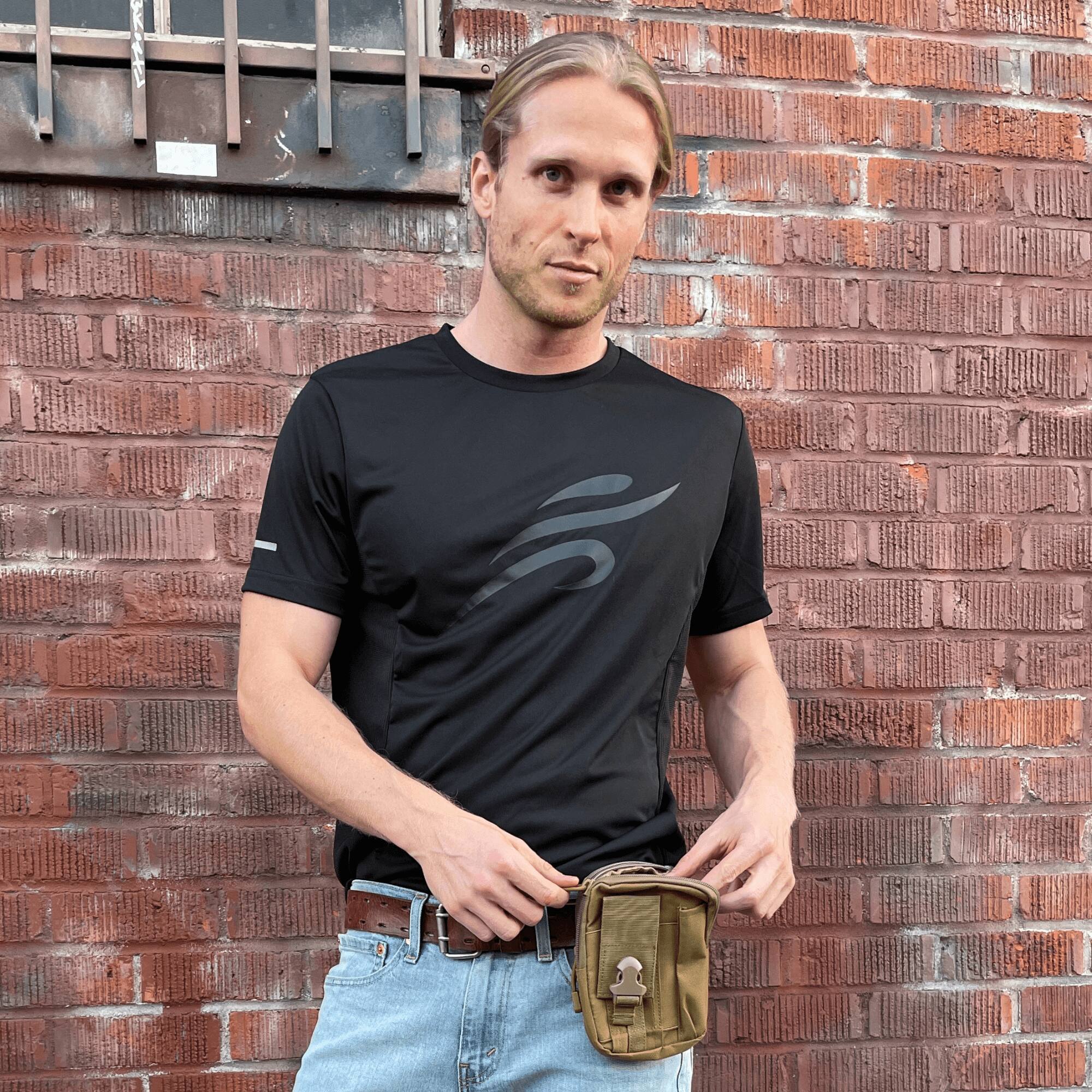 Alt View 1. JupiterGear - Tactical MOLLE Military Pouch Waist Bag for Hiking, Running and Outdoor Activities - Khaki.
