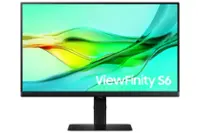 Samsung ViewFinity 24" S6 (S60D) QHD HDR10 Monitor with USB-C and Daisy Chain (HDMI, USB, DisplayPort) - Black - Front_Zoom