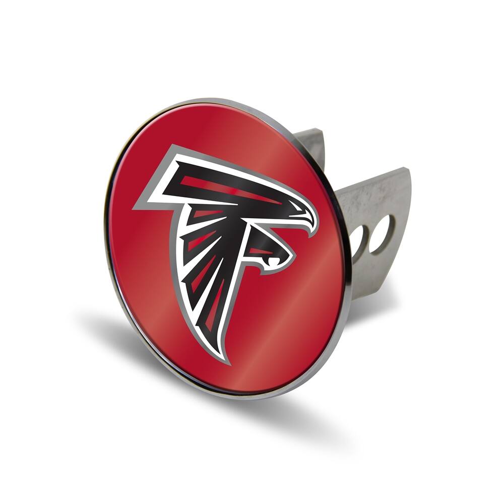 Front. Rico Industries - Atlanta Football Falcons Heavy Duty Chrome Trailer Hitch Cover with Laser Cut Insert - Multi.