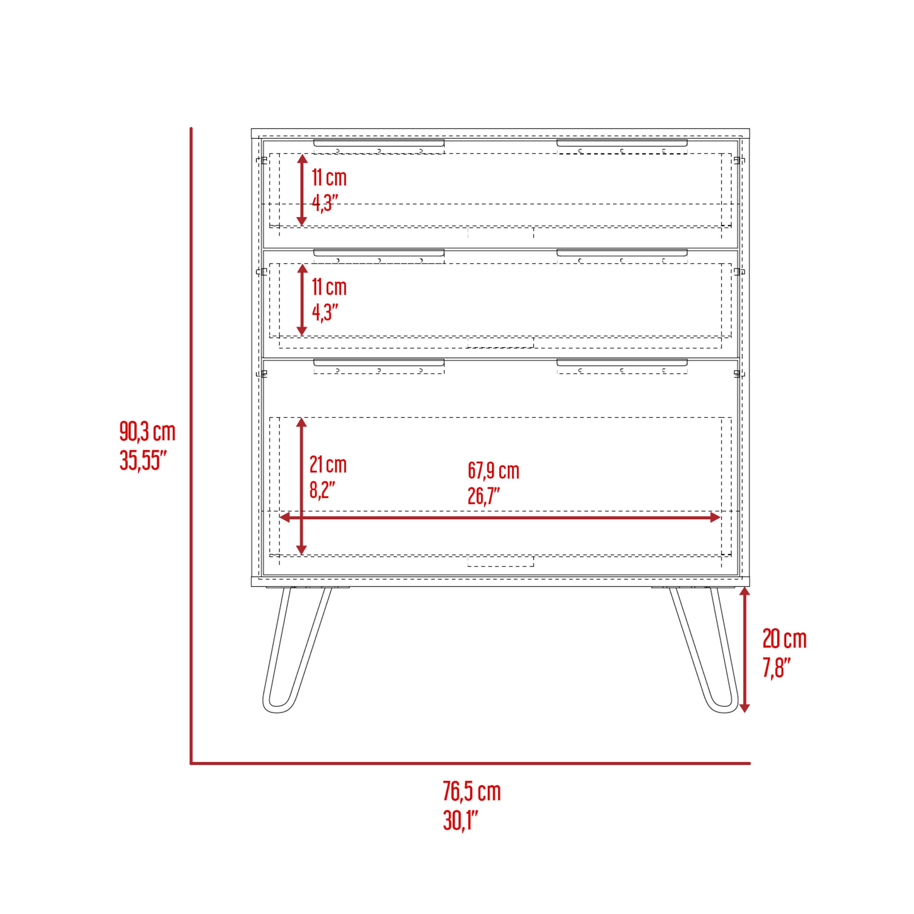 11 cm 4,3"  
11 cm 4,3"  
21 cm 8,2"  
67,9 cm 26,7"  
20 cm 7,8"  
76,5 cm 30,1"  
90,3 cm 35,55"
