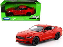 2015 Ford Mustang GT 5.0 "NEX Models" Series 1/24 Diecast Model Car by Welly - Red