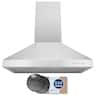 Hauslane - 30 inches - Convertible - Wall Range Hood - Silver