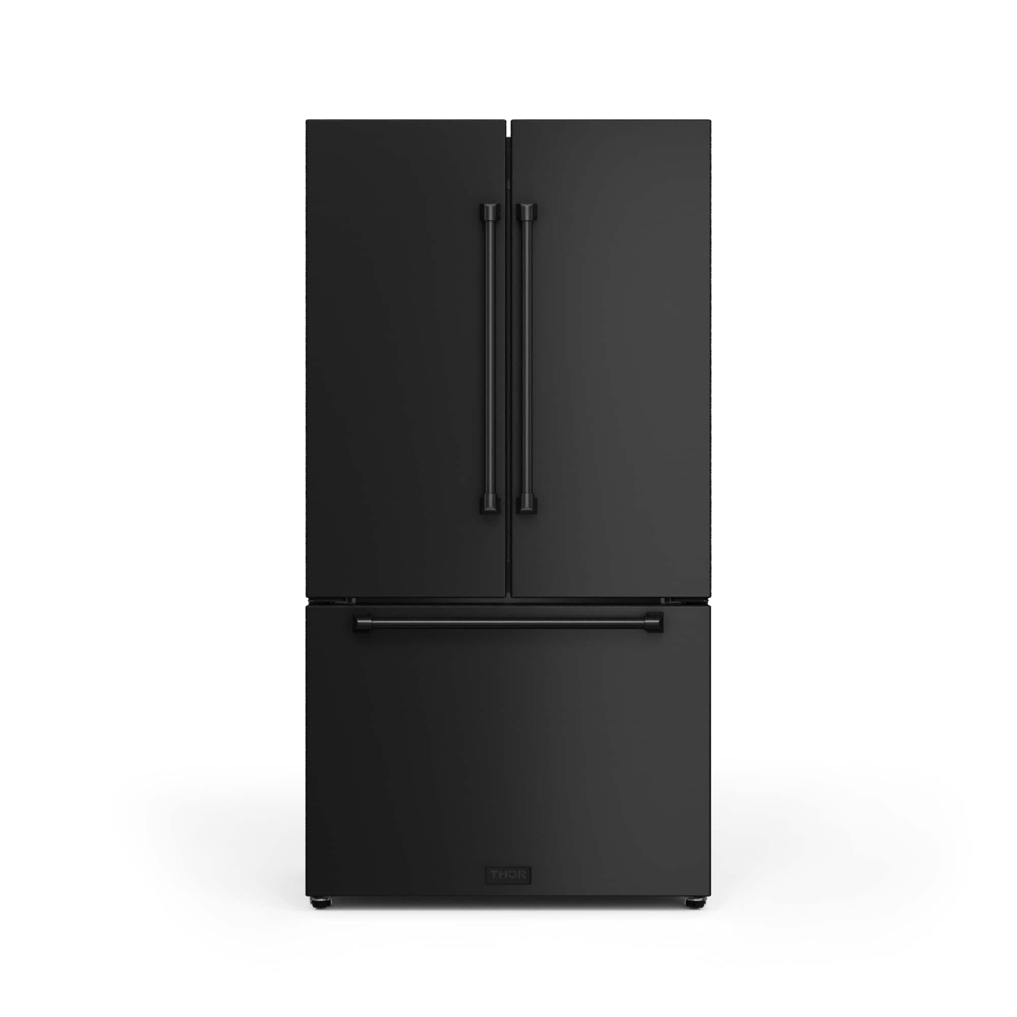 Gordon Ramsay Series by Thor Kitchen 20.3 Cu. Ft. Counter Depth Refrigerator - Black - Front_Zoom