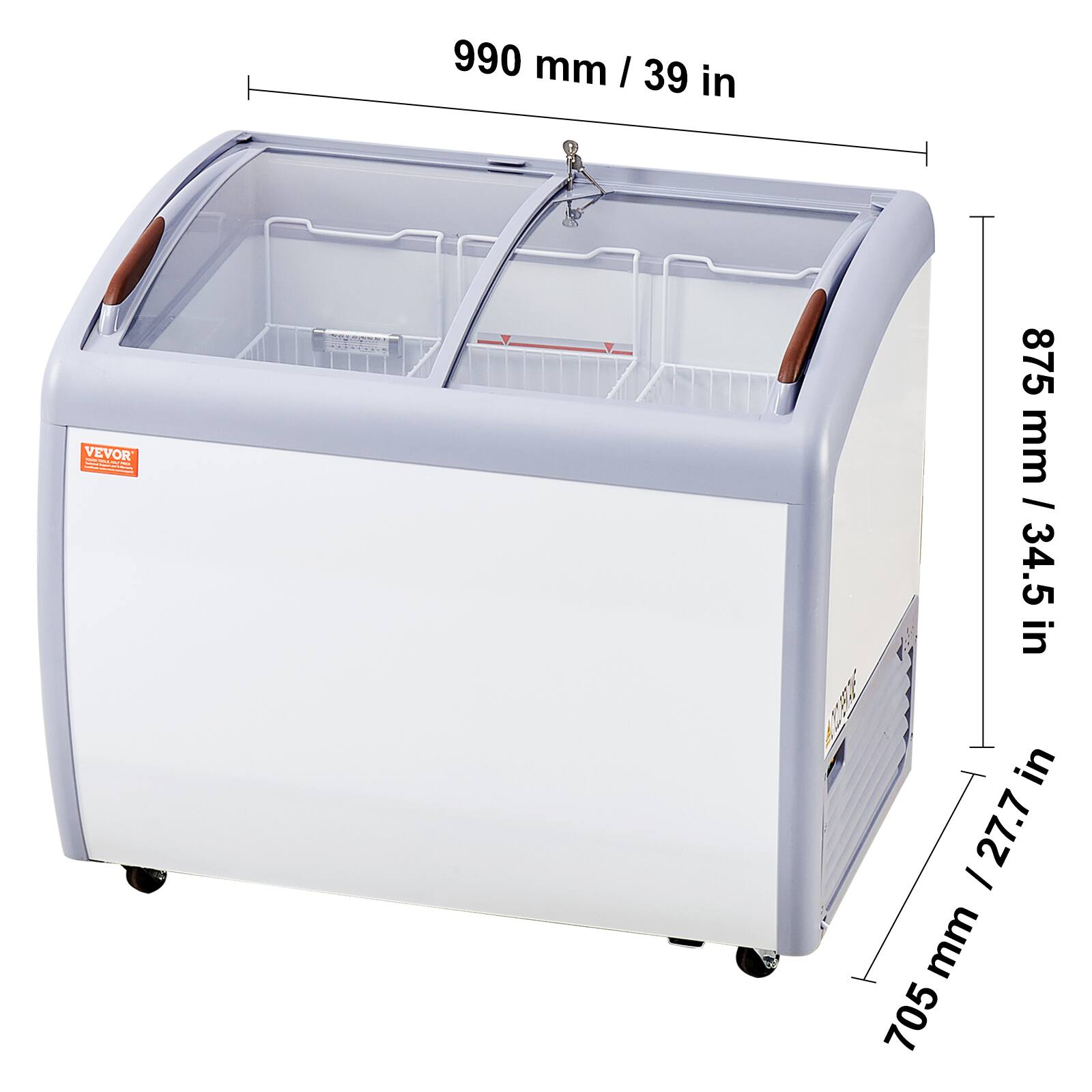 990 mm / 39 in
875 mm / 34.5 in
705 mm / 27.7 in