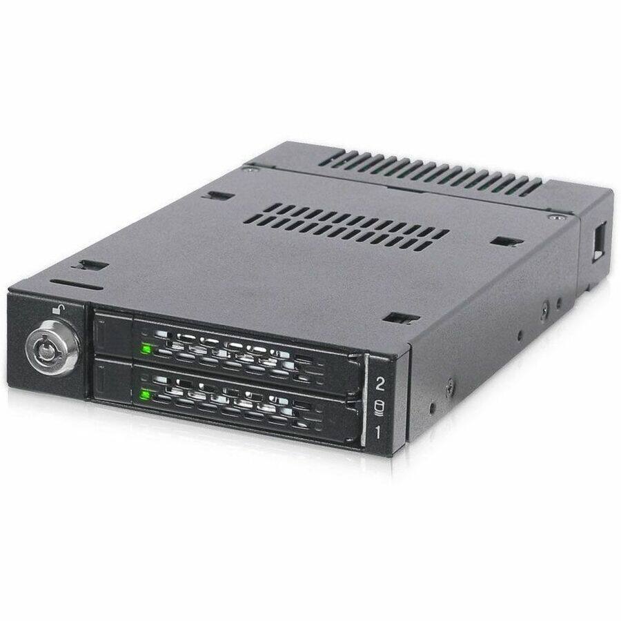 Alt View 5. Icy Dock - Icy Dock ToughArmor MB834M2K-B Drive Enclosure for 3.5" M.2, PCI Express NVMe - Mini-SAS HD Host Interface Internal.
