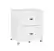 Front. Linon Home Décor - Penrose Rolling File Cabinet With Adjustable Rails - White Paint / Gold Hardware.