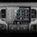 The text on the image reads:
2:10 PM
Stinger HD
HD Radio
iHeart Radio
BT Music
Android Auto
Apple CarPlay
iGO Navigation
USB
Settings
Audio Settings
Cameras
ENLIGHT10 RGB
K44 D
PRND
P N D
a PUSH
A/C - PUSH -d
$
PUBH