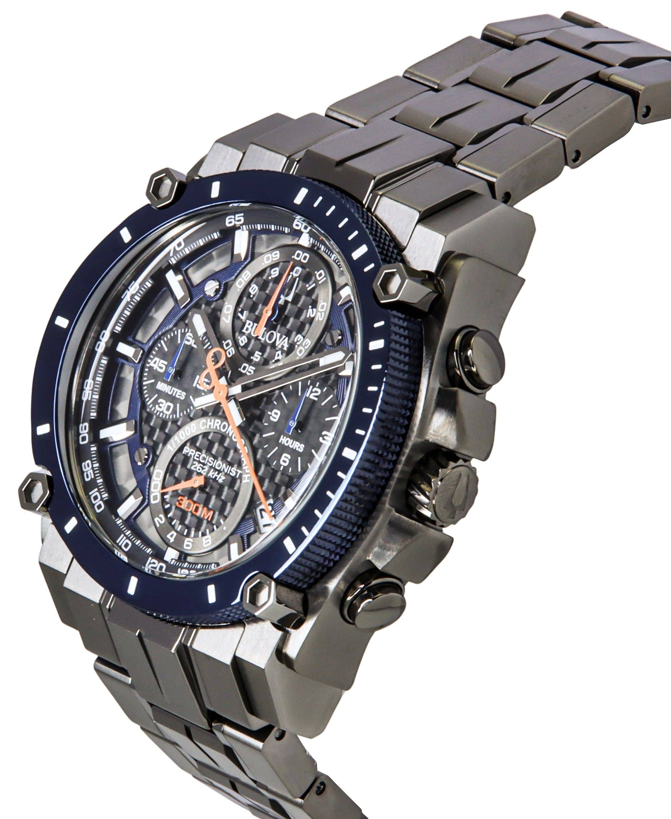 Bulova Icon Precisionist Chronograph Stainless Steel Grey Dial