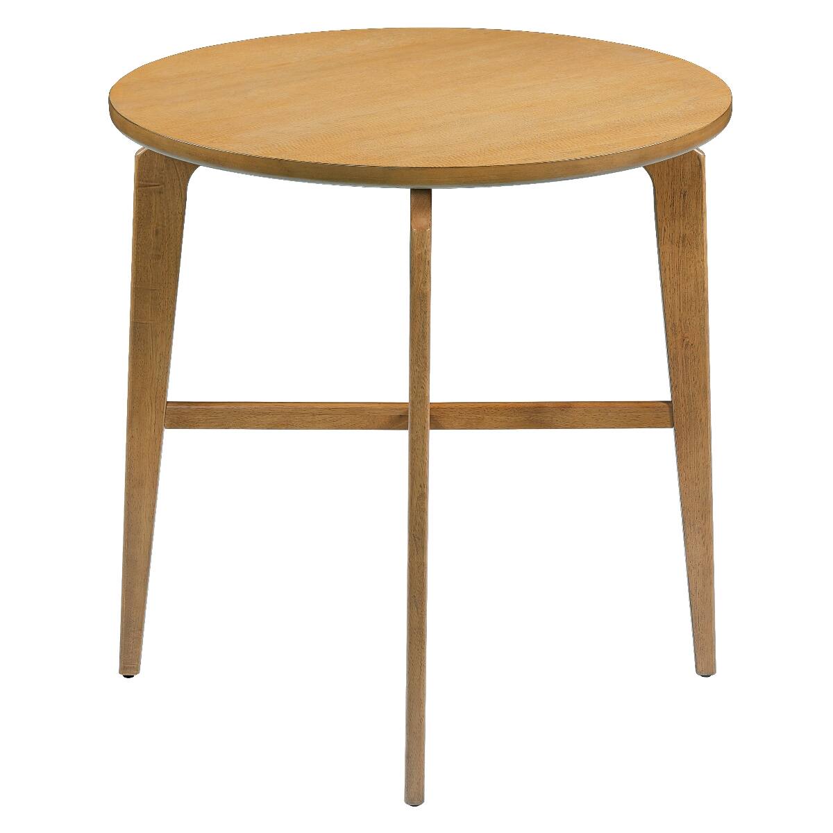 Left. Loheer - Loheer Round Bar Table Natural Wood Finish 36 Inch Bar Height for Kitchen or Home Bar - Natural.