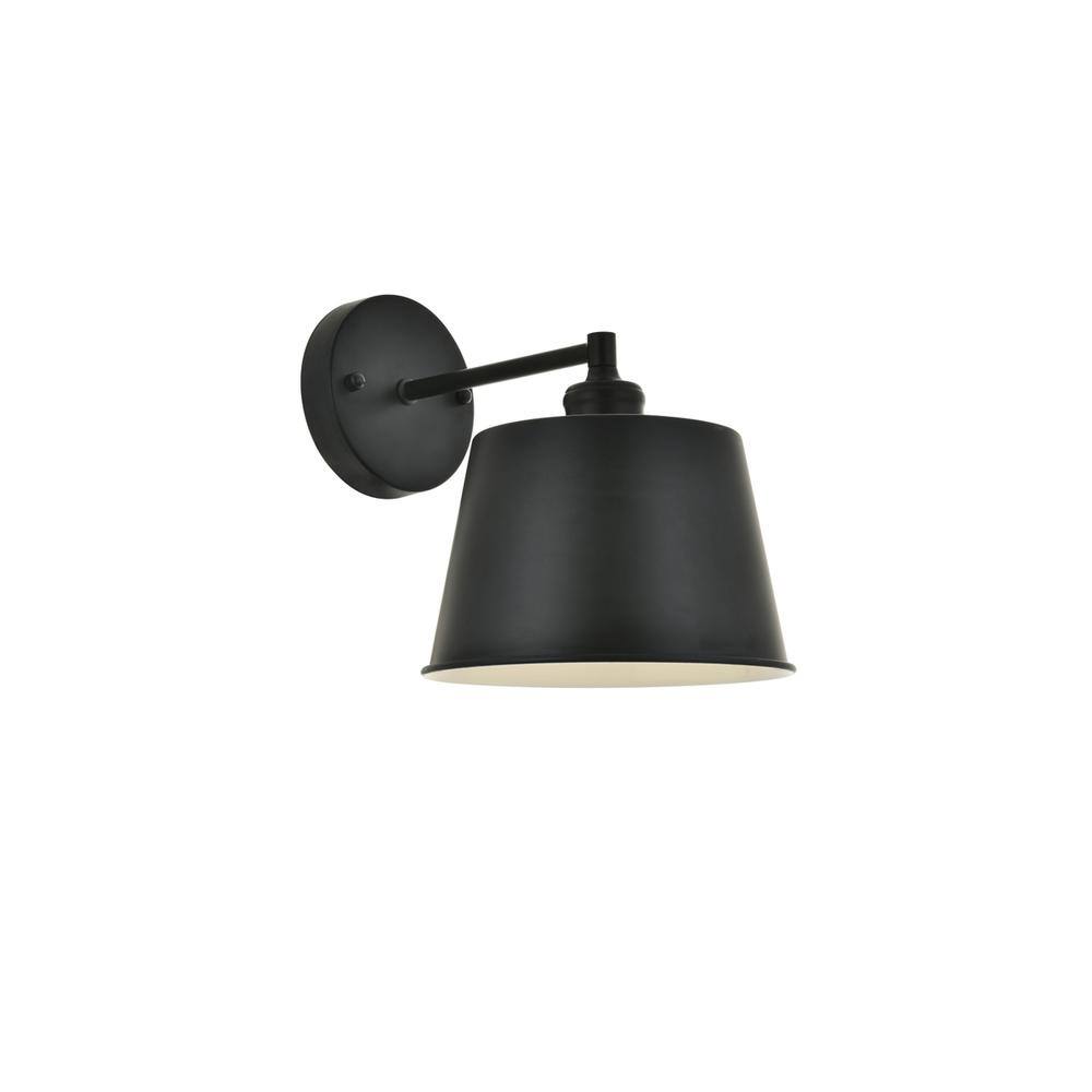 Alt View 4. Living District - Nota 1 light black Wall Sconce - Black.