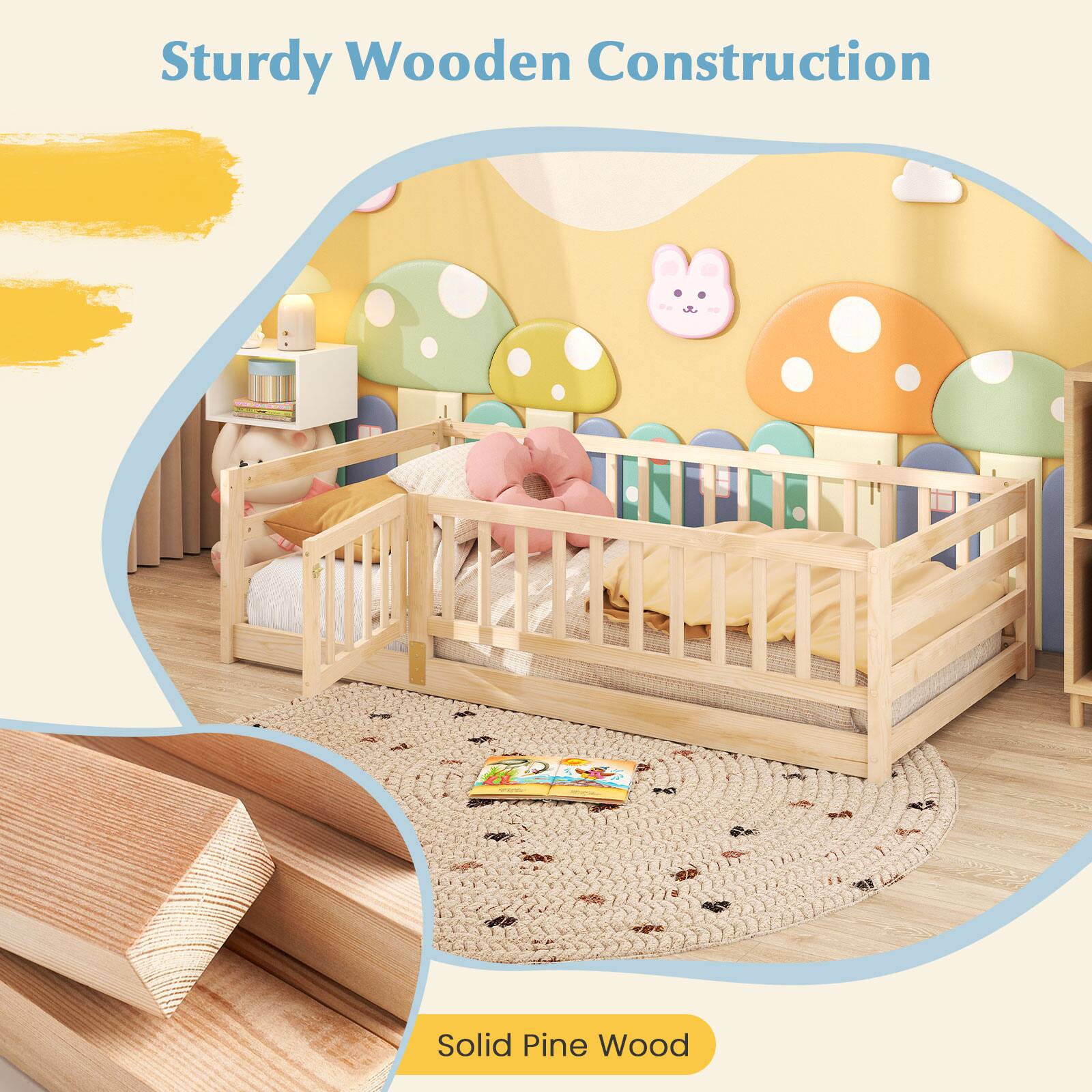 Sturdy Wooden Construction
Solid Pine Wood