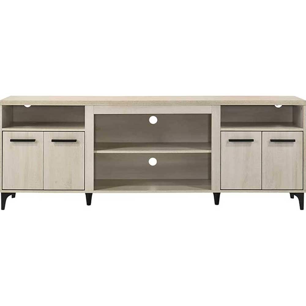 Lilola Home - Evander 70" 4-Door TV Stand - Oak
