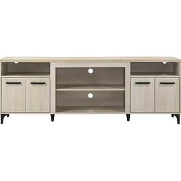 Lilola Home - Evander 70" 4-Door TV Stand - Oak