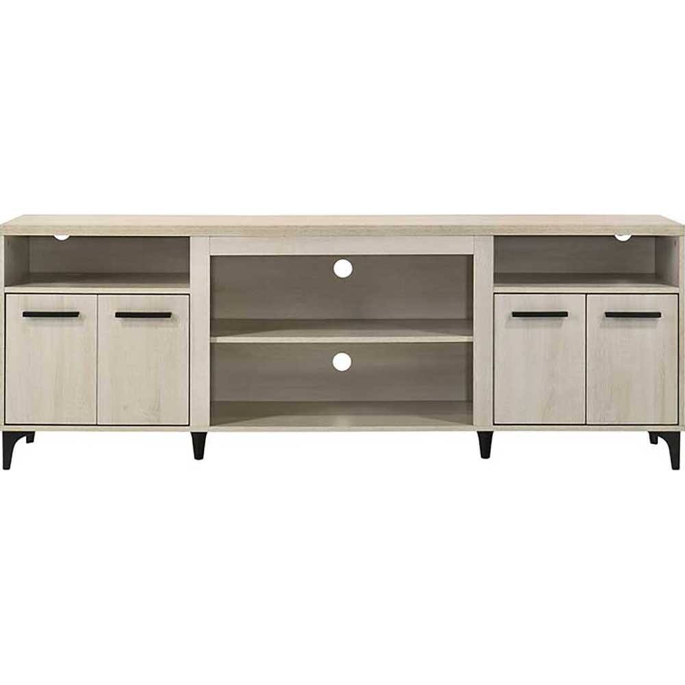 Front. Lilola Home - Evander 70" 4-Door TV Stand - Oak - Oak.