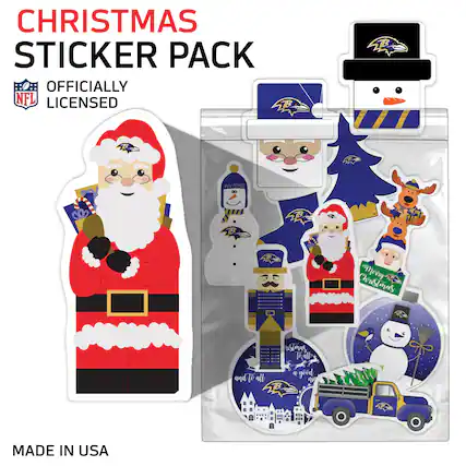 CHRISTMAS STICKER PACK
OFFICIALLY LICENSED
MADE IN USA