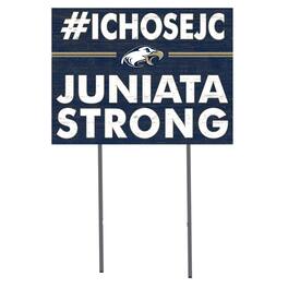 Jardine - Juniata Eagles 18'' x 24'' I Chose Lawn Sign - Navy