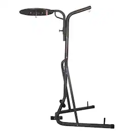 Amber Sporting Goods - Amber Fight Gear Heavybag/Speedbag Stand – Multi-Station, Holds up to 100lb for Boxing & MMA Training - Black