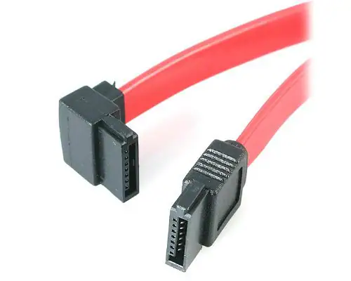 Front. Startech - 6in SATA to Left Angle SATA Serial ATA Cable.