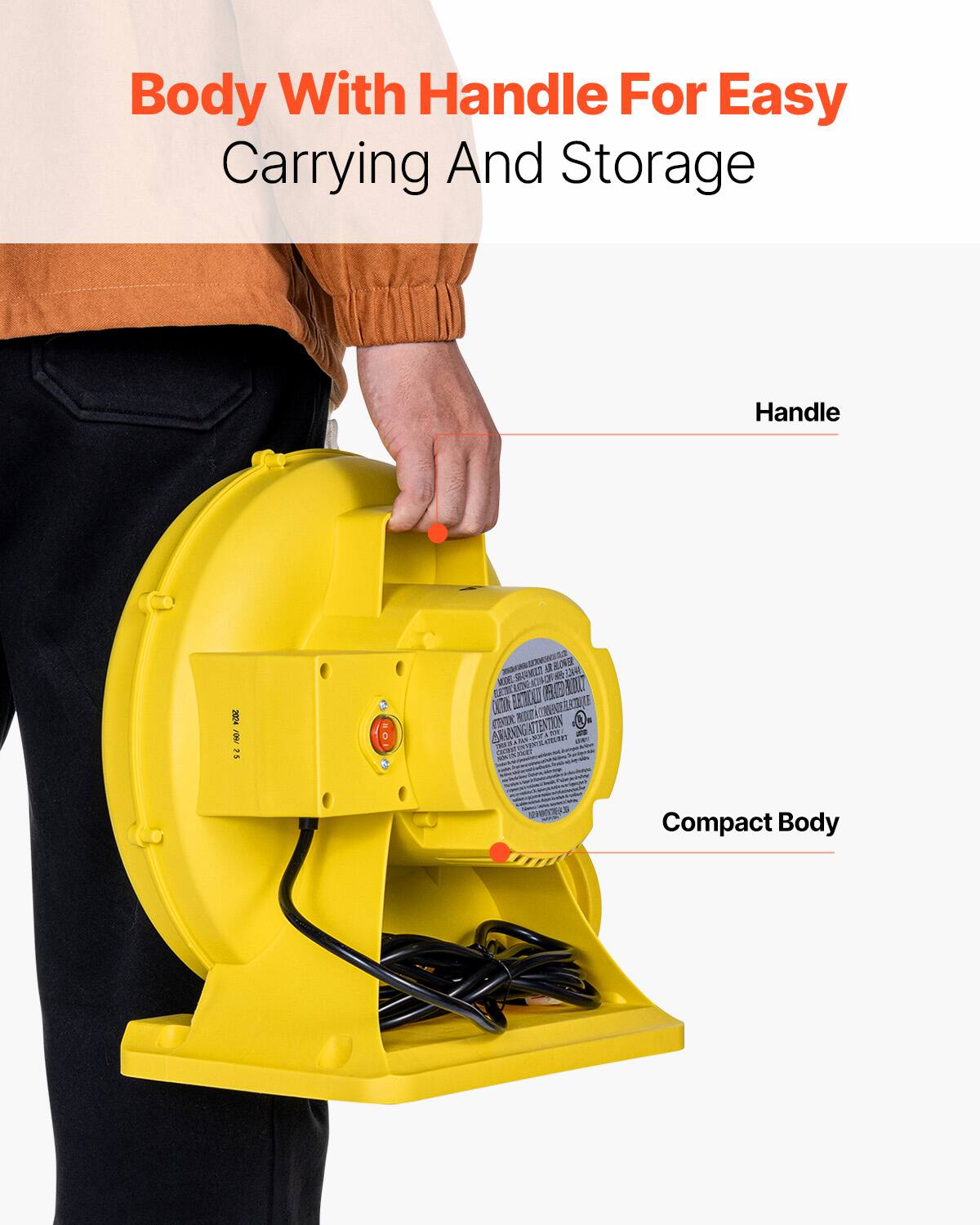 Body With Handle For Easy Carrying And Storage

Handle

Compact Body