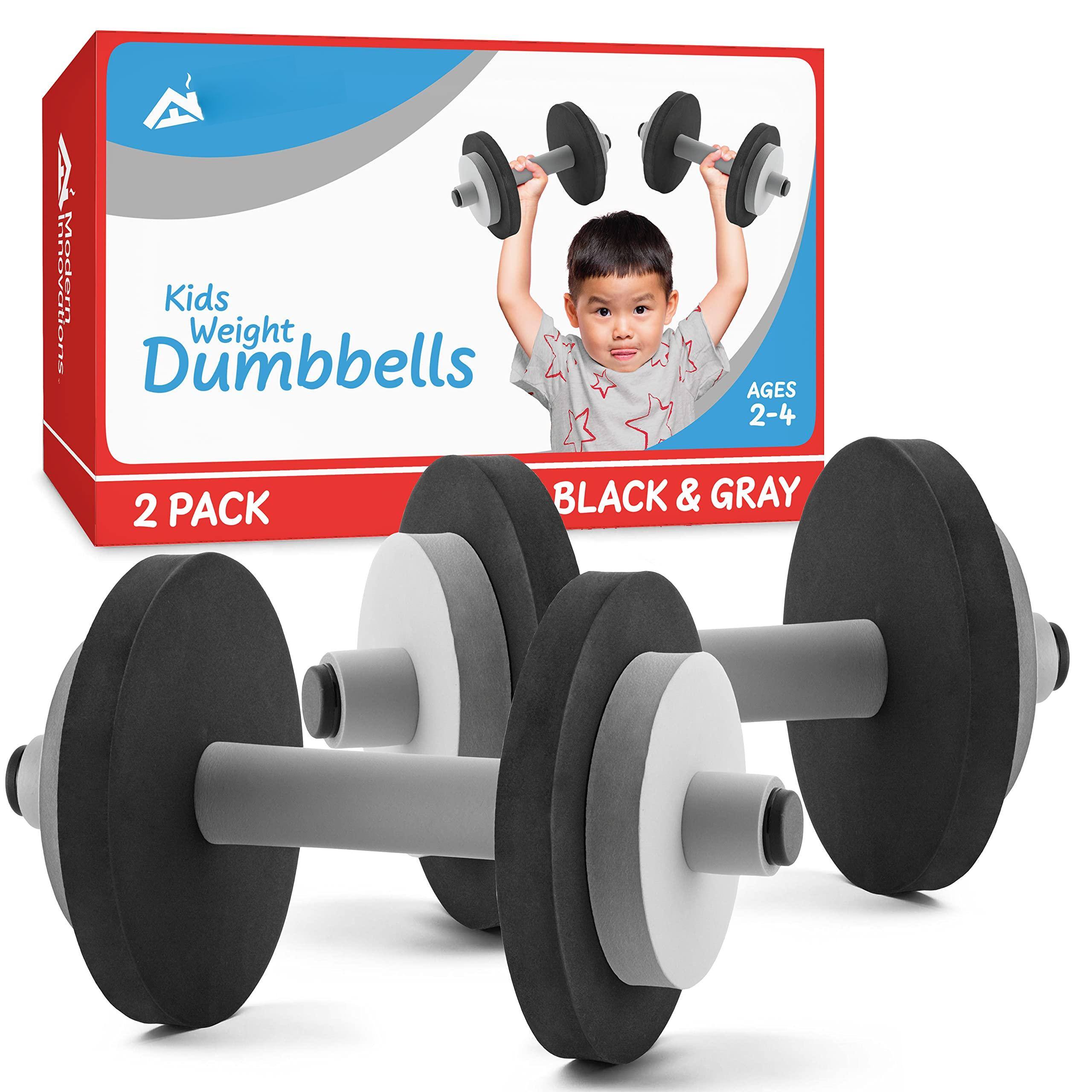 Kids Weight Dumbbells  
2 PACK  
AGES 2-4  
BLACK & GRAY