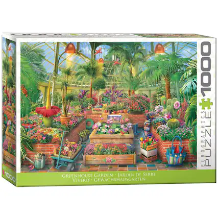 ENRGG3RFALC 1000 LC0 Iuli GREENHOUSE GARDEN JARDIN DE SERRE VIVERO GEWACHSHAUSGARTEN 1000 CS EUROGRAPHICS PUZZLE