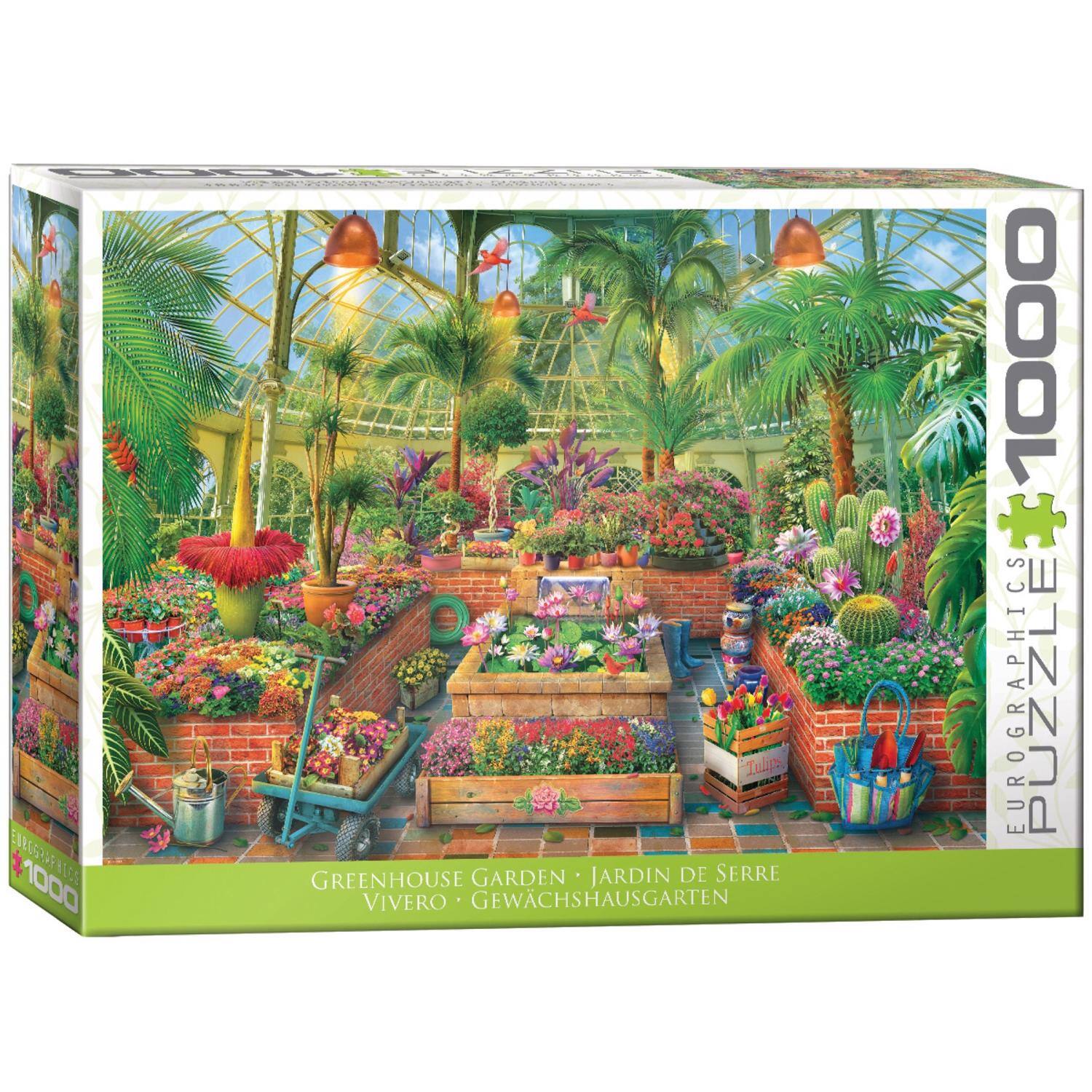 ENRGG3RFALC 1000 LC0 Iuli GREENHOUSE GARDEN JARDIN DE SERRE VIVERO GEWACHSHAUSGARTEN 1000 CS EUROGRAPHICS PUZZLE