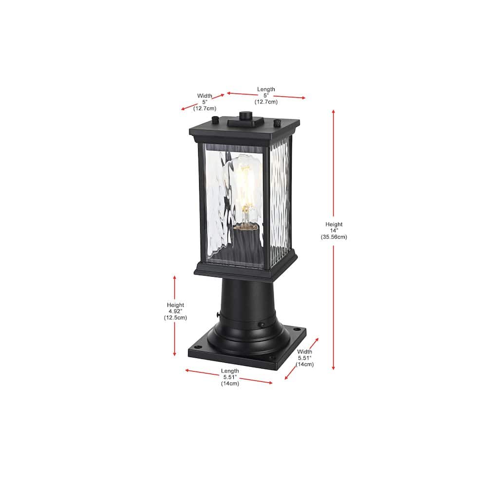 Elegant Lighting - Mascher 7 inch Outdoor Pendant - Black price history on PriceWatchPro