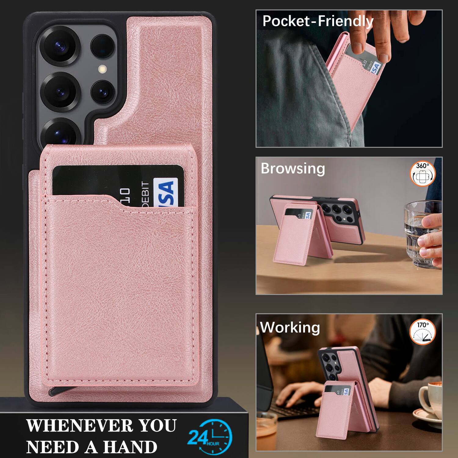 Pocket-Friendly  
Browsing  
Working  

WHENEVER YOU NEED A HAND  

24 HOUR