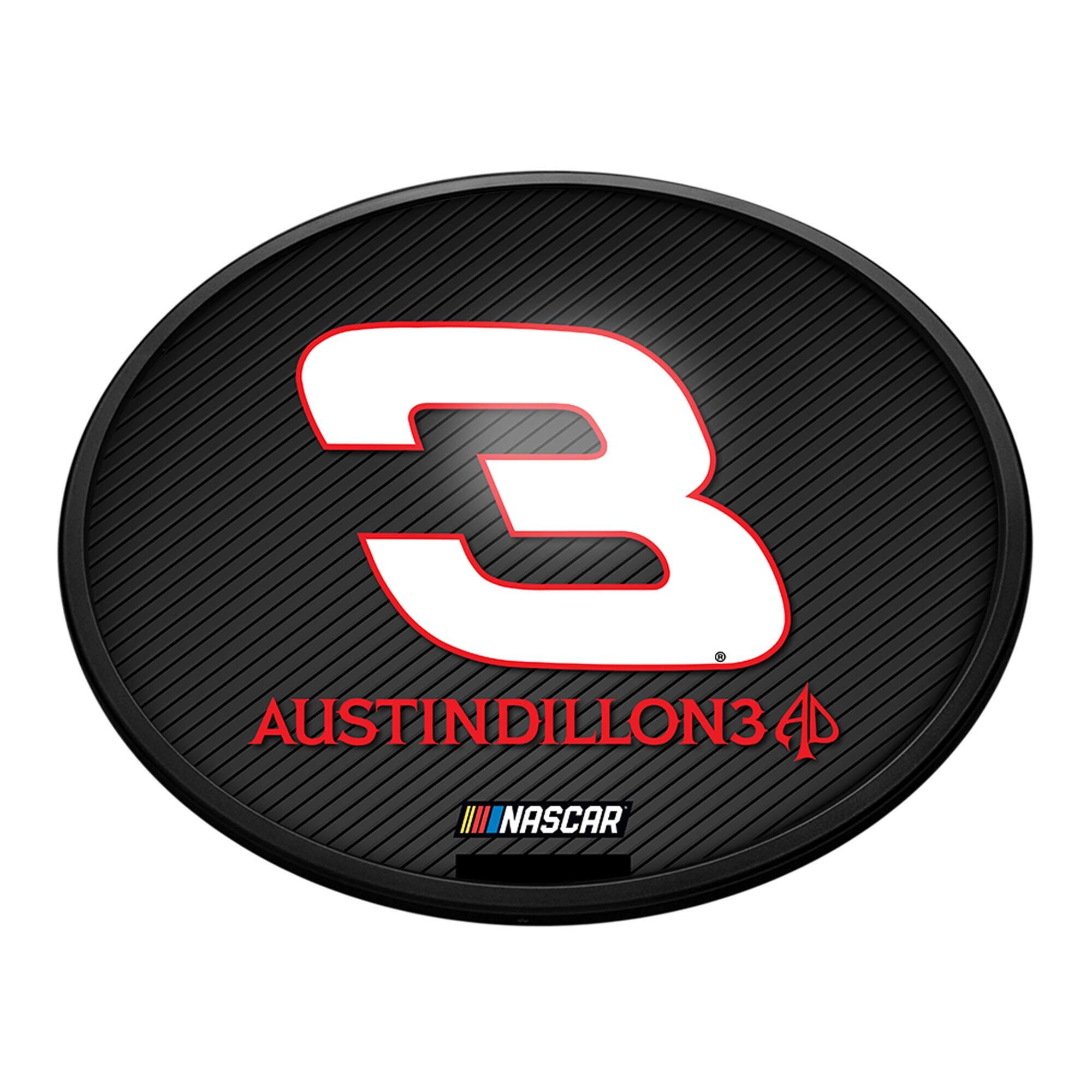 Austin Dillon 18'' Round Slimline Illuminated Wall Sign