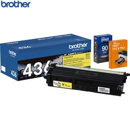 Brother - TN436Y Super High-yield Toner Cartridge Yellow with Deco Essentials Guide