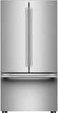 KitchenAid - 36 in. Wide 24 cu. ft. French Door Counter-Depth Refrigerator with Interior Dispense - Stainless Steel