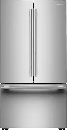 KitchenAid - 24 Cu. Ft. French Door Counter-Depth Refrigerator with Interior Dispense - Stainless Steel