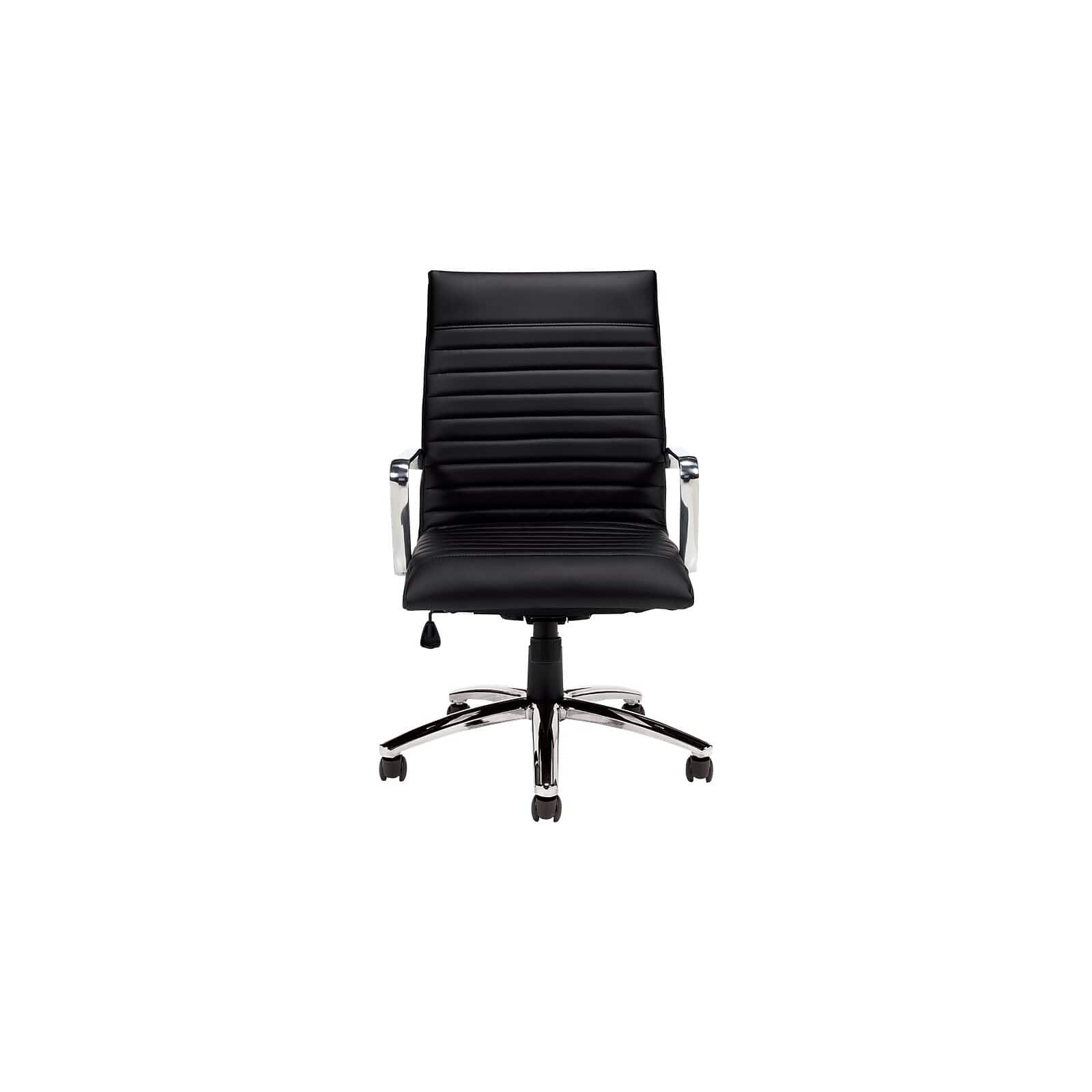 The Office - to Go Faux Leather Executive Chair, (OTG11730B) - Black