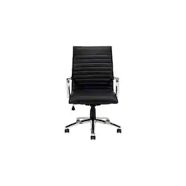 The Office - to Go Faux Leather Executive Chair, (OTG11730B) - Black