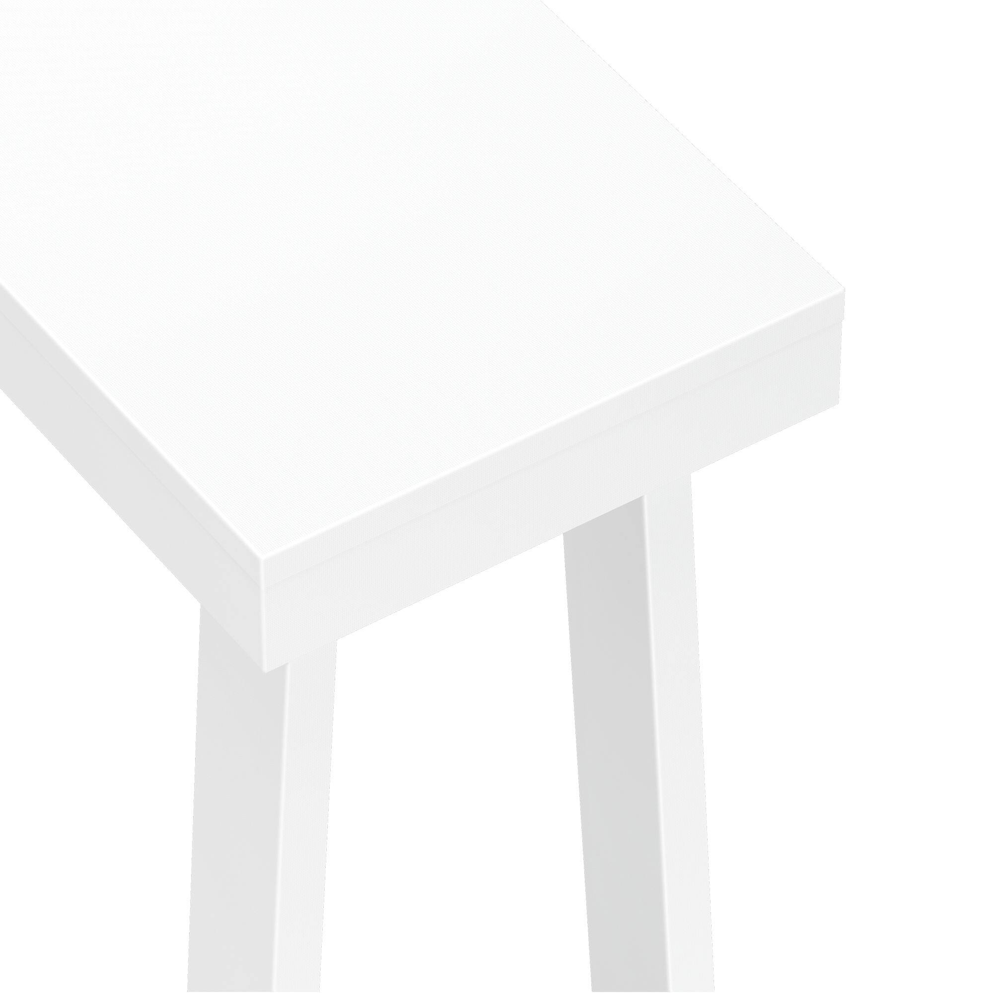 Alt View 3. Plank+Beam - Classic Console Table - 46 inches, White - White.