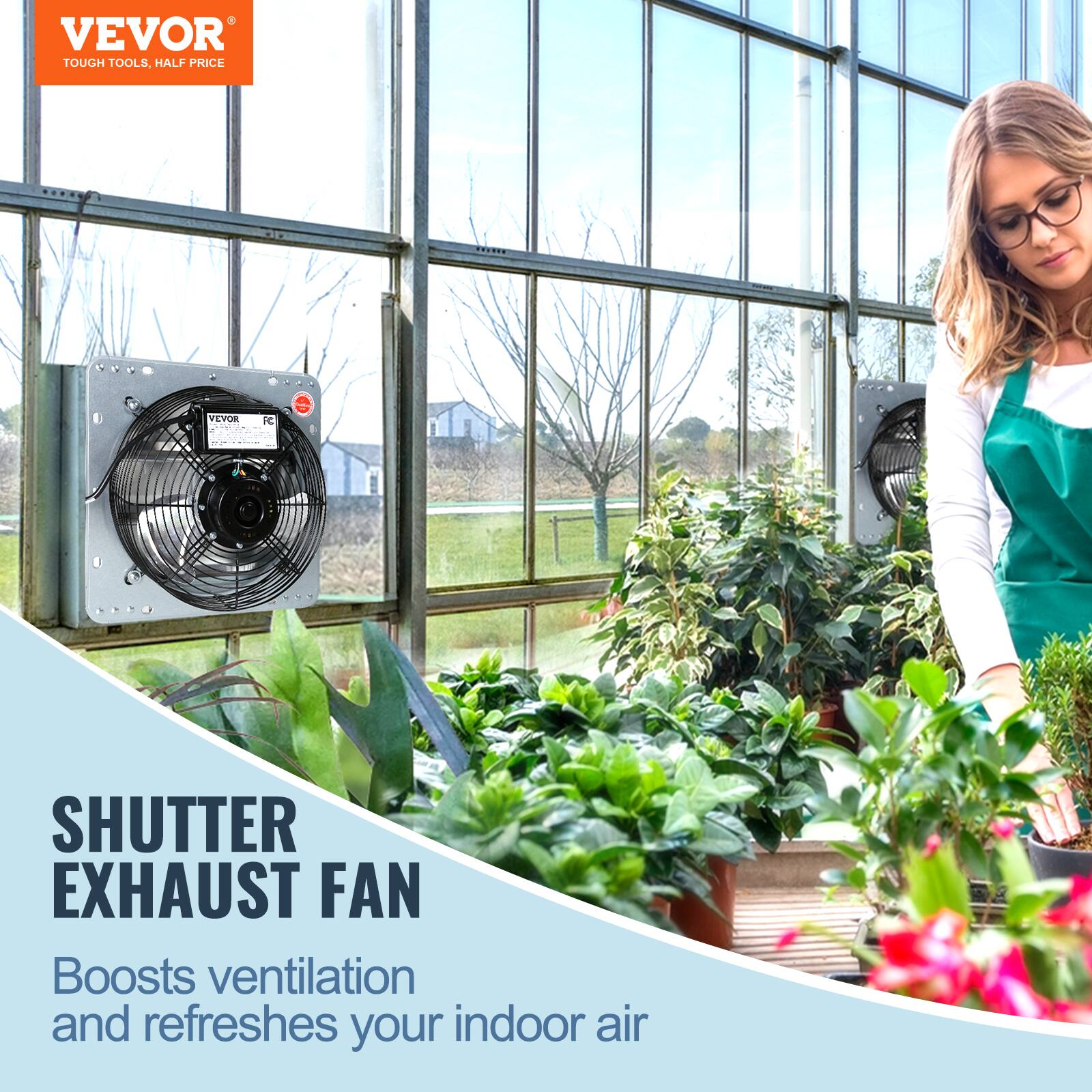 VEVOR TOUGH TOOLS, HALF PRICE

SHUTTER EXHAUST FAN

Boosts ventilation and refreshes your indoor air